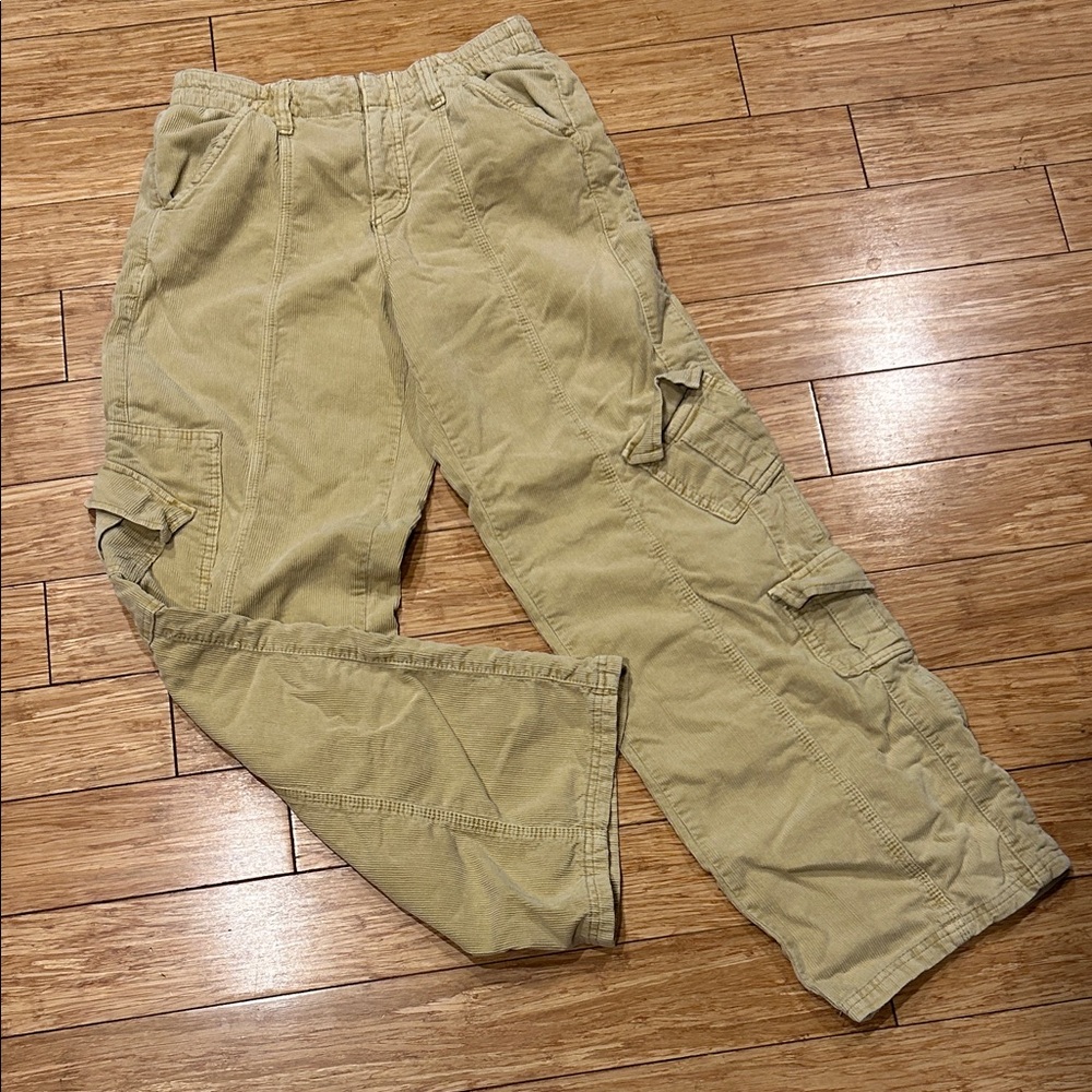 BDG Urban Outfitters Women’s Cabincore Khaki Corduroy Cargo Pants S